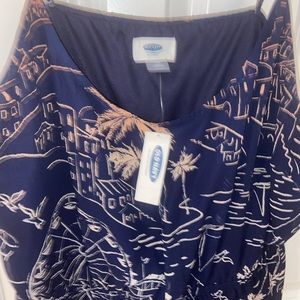 NWT old navy ladies summer dress navy XL